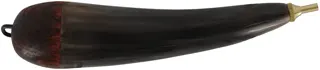 Priming Horn, 
5-5/8",  3 grain brass priming valve,
turned ash base